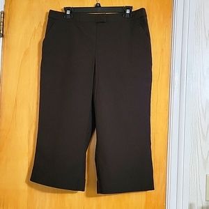 New York & Company, size 12, Brown, stretch Capri pants